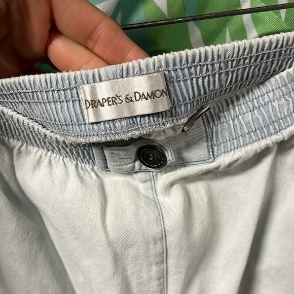 drapers & damons elastic waistband | washed look light blue | size M - Picture 5 of 11